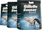 Gillette Sensor Excel - 10 Count (Pack of 3)