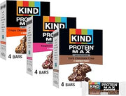 KIND MAX Variety Pack, Dark Chocolate Crisp, Raspberry Cocoa Crisp, Crispy Chocolate Peanut Butter, 20g, Low Sugar, 12ct