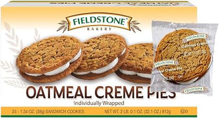 Fieldstone Bakery Oatmeal Creme Pie -- 192 per case.