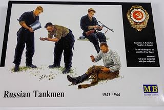 Masterbox Master Box Russian Tank Men Kursk 1943-33 (4) Figure Model Building Kits (1:35 Scale)