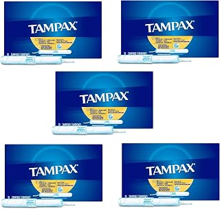 Tampax Tampons Regular Absorbency - 10 ct, Pack of 5