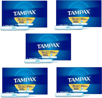 Tampons Regular Absorbency - 10 ct by Tampax – Cardboard, Pack of 5