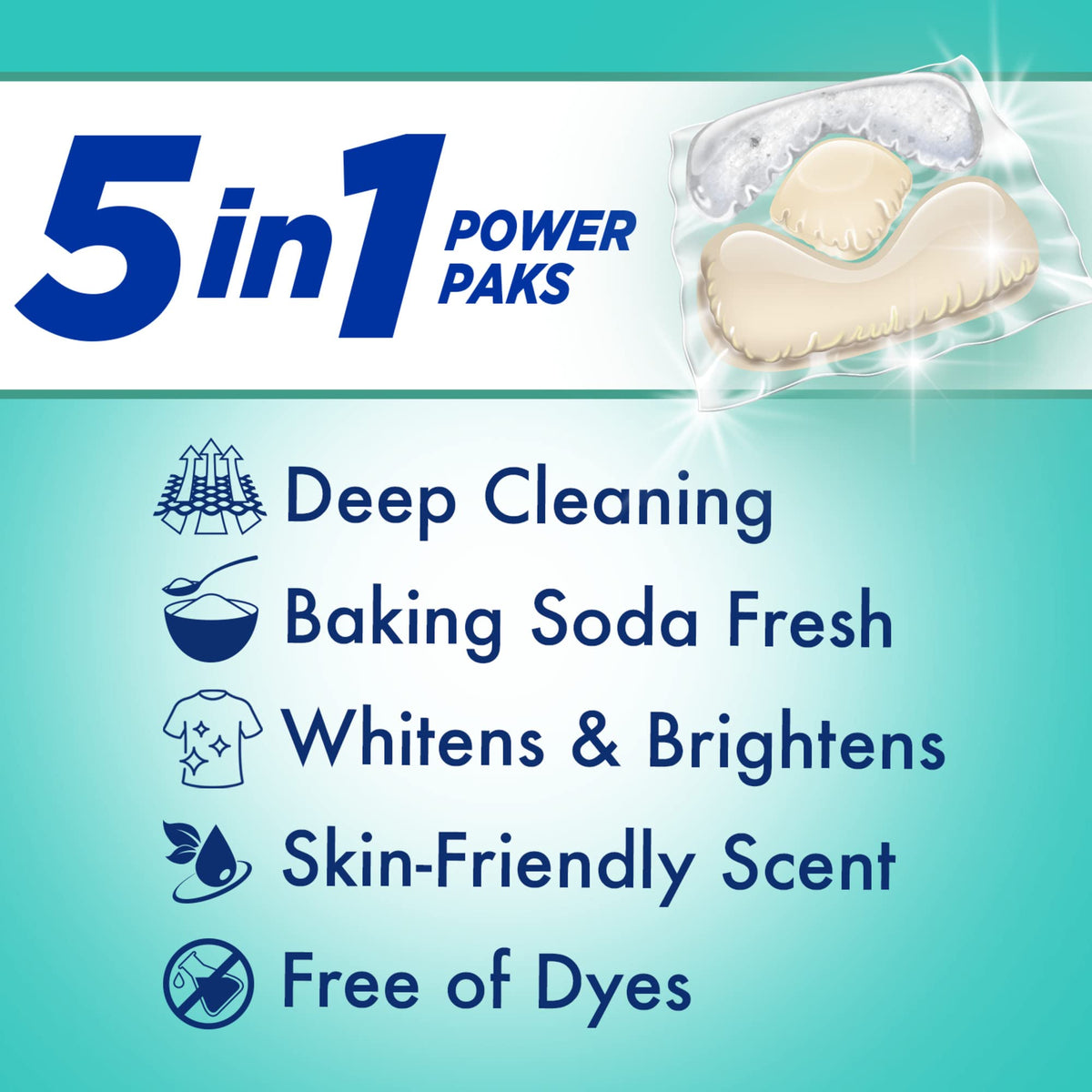 Arm & Hammer 50 Count (Pack of 1) / Fresh Scent / 1 Detergent Pacs & Tablets