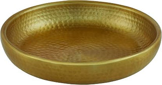 American Metalcraft ADSEAG14 Hammered Aluminum Seafood Tray, Double Wall, Gold, 128-Ounce