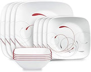 Corelle Square Splendor 12-Piece Dinnerware Set, Service for 4