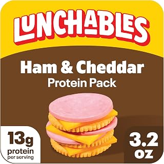 Lunchables Protein Pack, Ham & Cheddar, 3.2 oz Pack