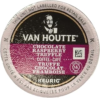 Van Houtte Raspberry Chocolate Truffle, Single-Serve Keurig K-Cup Pods, Light Roast Coffee, 48 Count (2 Boxes 24 Pods)