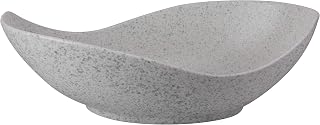 10 Strawberry Street Whittier Canoe Bowl, 12", Blue Speckle