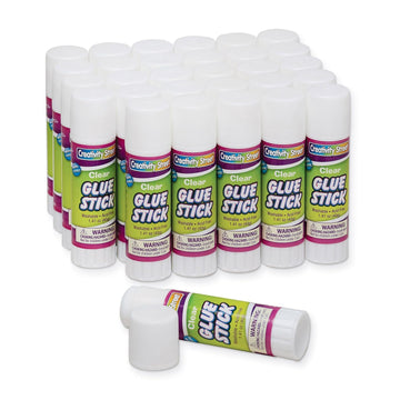 Glue Sticks 30 Clear 1.41 OZ by Creativity Street – 1.41 oz., Glue, Clear, Model CK-338730