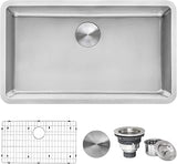 Ruvati 31-in 16-Gauge Stainless Undermount Kitchen Sink - RVM5931