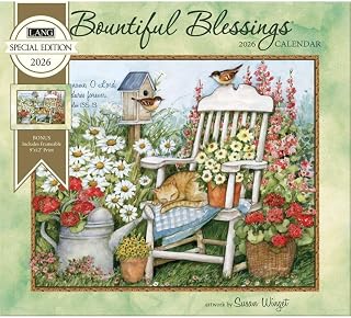 Lang, Bountiful Blessings Special Edition 2026 Wall Calendar by Susan Winget, 13.4'' X 12'', 12-Month Calendar with Stapled Binding
