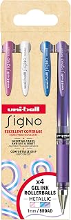 Uni-Ball Signo Broad UM-153 4P Set NO2 Gel Rollerball Pen 1.0mm Assorted Colours