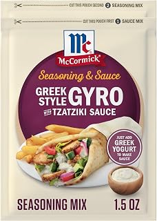 McCormick Greek Style Gyro Seasoning with Tzatziki Sauce Mix, 1.5 oz