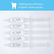 White - Teeth Whitening Replacement Gel - Peroxide for Extreme Whitening - 5 Pack - BPA by SOVA – 0.84 Fl Oz (Pack of 1), Model SOVAGEL5PK