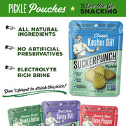Pickles in a Pouch by SUCKERPUNCH – 3.4 Ounce (Pack of 12), Pack of 12