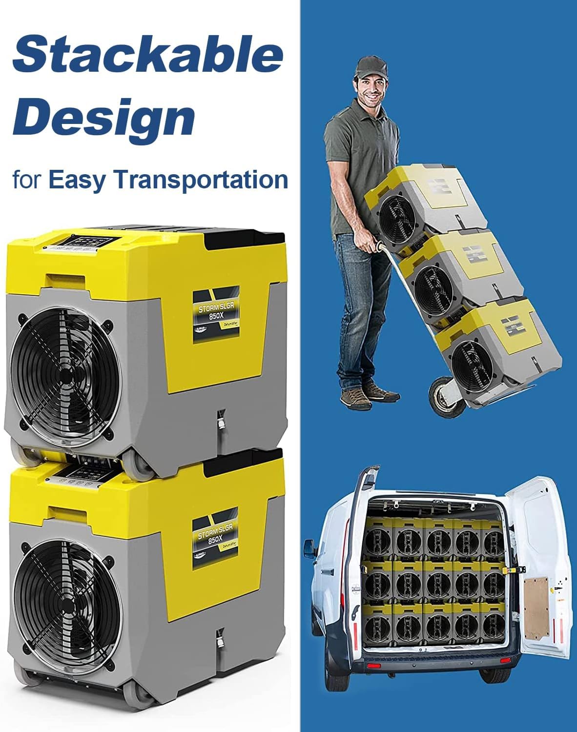 ALORAIR Yellow / Large / 180.0 pints Dehumidifiers