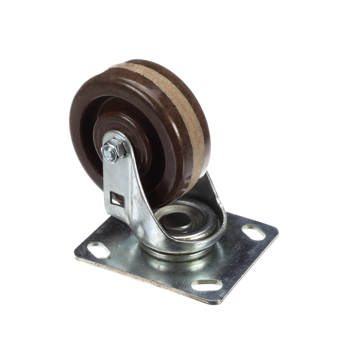 Caster 4 Inch High Temp W/Zerk by Kason – Stainless Steel, Brown, Model 6C504002HTPHNZ