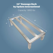 Update International 1 / 24-Inch x 14-Inch x 8-Inch / Silver Storage Racks