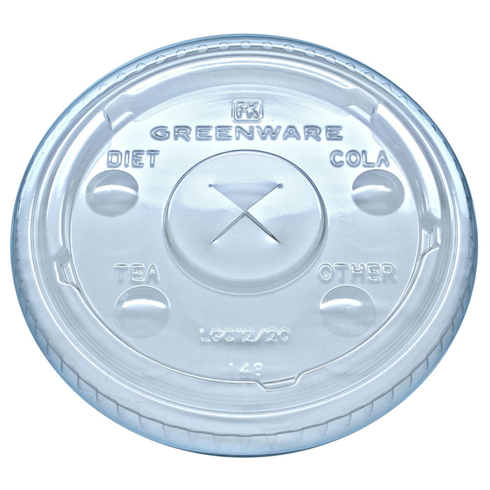 Fabri-Kal 9509111 LGC12/20 Greenware Lid with Buttons - 1000 / CS