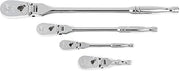 GEARWRENCH 4 Pc. Flex Handle RATCHET SET, 84T - 81230A-07