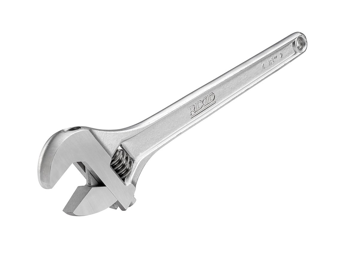 768 Adjustable Wrench by RIDGID – Small, Alloy Steel, Silver, Model 86927