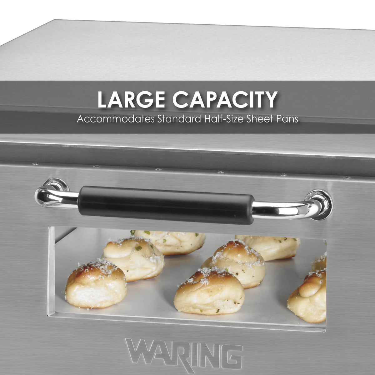 Waring Double Deck - Single Chamber / Silver / Single Door Countertop Pizza Ovens