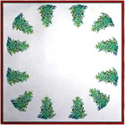 Christmas Tree Square Table Cloth 52