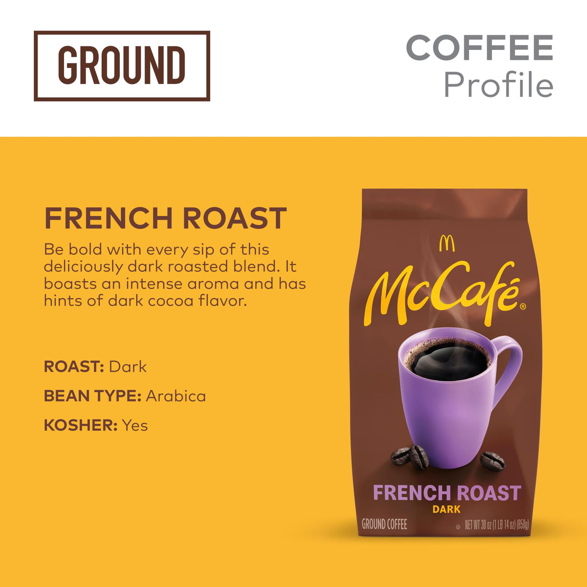 French Roast by McCafe – 30 Ounce (Pack of 1)