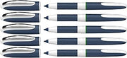 Schneider One Change Rechargeable Rollerball Pen, Box of 5, Green (183704)