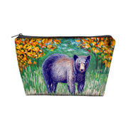 8.5 x 6 in. Black Bear Pouch by Betsy Drake – Size 85, Black, Model PC536