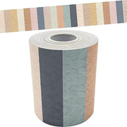 Teacher Created Resources Everyone is Welcome Stripes Straight Rolled Border Trim - 50ft - Decorate Bulletin Boards, Walls, Desks, Windows, Doors, Lockers, Classrooms, Homeschool & Offices (TCR8909)