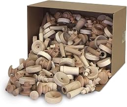 Creativity Street Natural Wood Turnings, Assorted Shapes & Sizes, 18 lb. (PACAC3898)