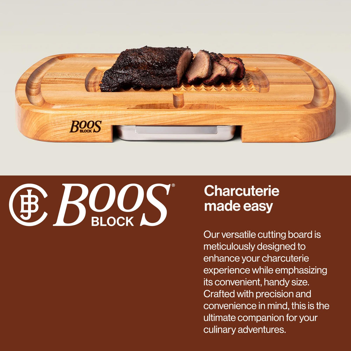 Boos Block Carving Board, Maple Wood, 24 x 18 Inch