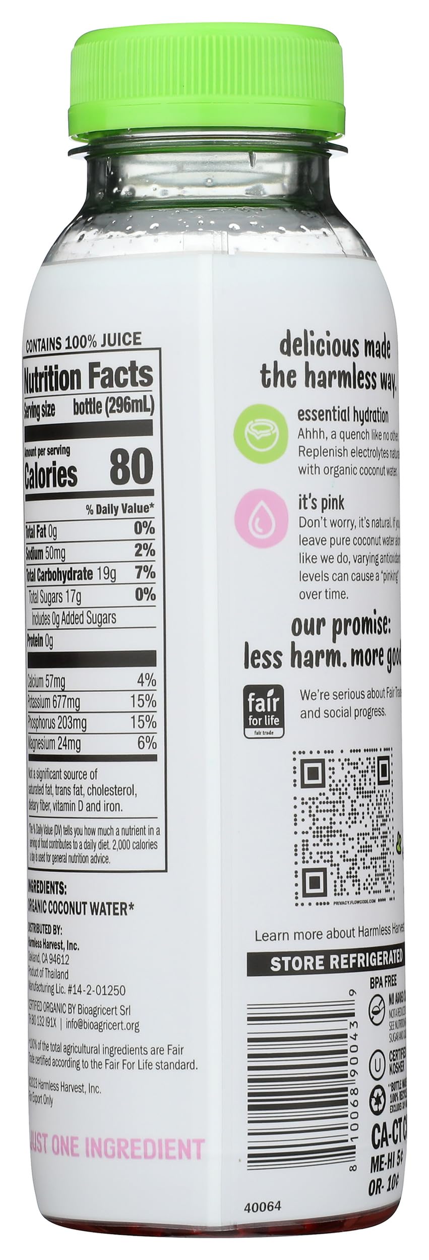 10oz Coconut Water by Harmless Harvest – 10 fl oz (pack of 1), Model 810068900439
