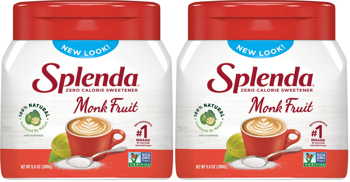 SPLENDA Monk Fruit / 9.8 Ounce (Pack of 2) / 1 Stevia