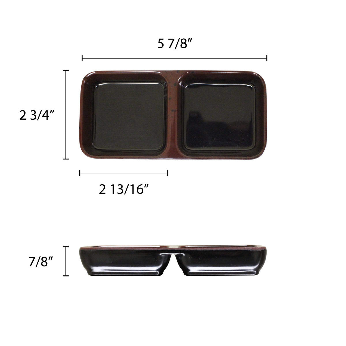Tenmoku melamine dinnerware collection 4 oz by Thunder Group – 6" X 3", Melamine, Black brown, Model 1902TM