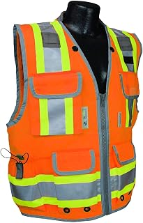 Radians SV55-2ZOD-2X Orange Heavy Woven/Mesh Engineer Vest, 2X-Large