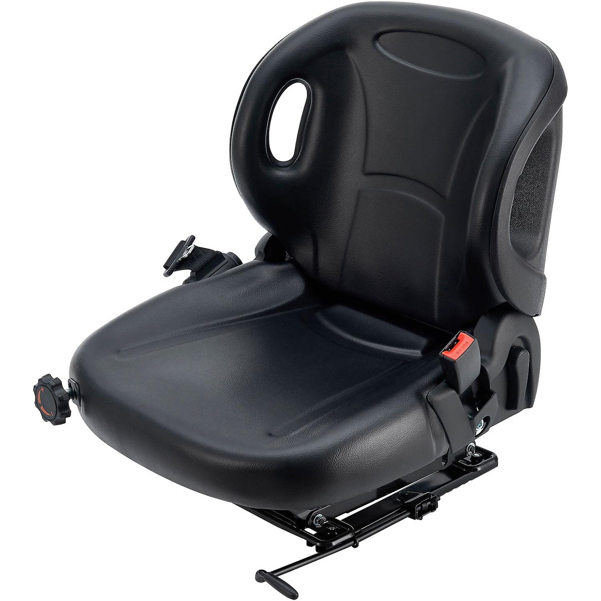 Universal Ergonomic Forklift Seat by Global Industrial – PVC, Black, Model YY52