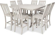 Polywood Vineyard 9-Piece Nautical Trestle Bar Set (Sand)