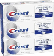 Crest Gum & Enamel Repair Toothpaste, Advanced Whitening, 4.1oz (Pack of 3) ( Packaging May Vary )