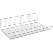 Stackable/Interlocking Wire Storage Bin by Global Industrial – 20"L x 36"W x 9"H, 100.0 pounds, Steel, Chrome, Model 832108