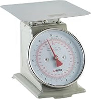 Winco 6 1/2" Clear Analog Receiving Stainless Steel Scale | Easy read dial, Heavy-duty