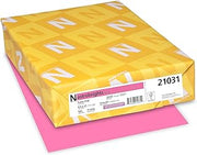 Astrobrights Neenah Paper 21031 Color Paper, 24lb, 8 1/2 x 11, Pulsar Pink, 500 Sheets