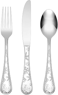 Oneida 897702 Snowflake Wishes 12-Piece Flatware Set, Service For 4