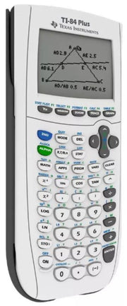 Ti-84 Plus Graphing Calculator by Texas Instruments – Plastic, White, Model 84PLWHITE