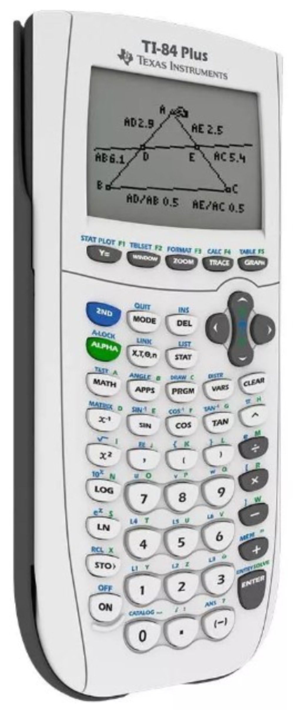 Ti-84 Plus Graphing Calculator by Texas Instruments – Plastic, White, Model 84PLWHITE