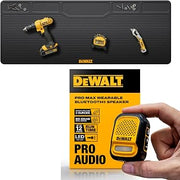Workbench Mat, Wearable Bluetooth Speaker Pro Max Bundle | Protect your workbench while enjoying powerful Bluetooth audio with this rugged DEWALT bundle.