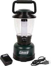 Coleman Rugged Rechargeable 400 Lumens LED Lantern, Impact & Water-Resistant Lantern with USB Charging Port, Lifetime LEDs Never Need Replacing