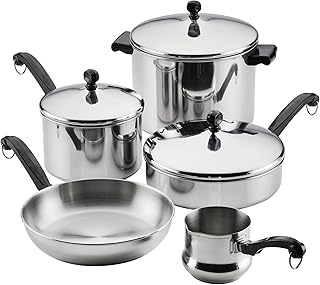 Farberware Classic Series Anniversary Edition Cookware Set, Stainless Steel