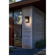 Wildey One Light Outdoor Wall Sconce Black by Lighting Design – Iron, Black, Model OD361W9BK